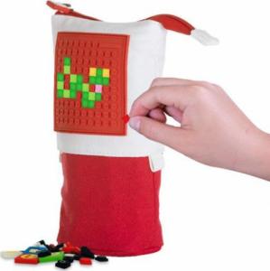 Piórnik PIXIE Pionowy Piórnik na Suwak, PIXIE CREW, Czerwony, Czerwony Panel 3