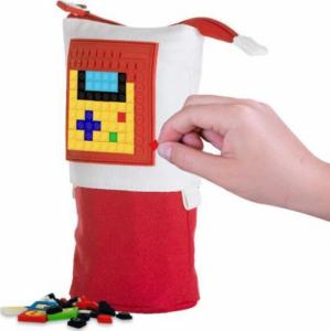 Piórnik PIXIE Pionowy Piórnik na Suwak, PIXIE CREW, Czerwony, Czerwony Panel 4