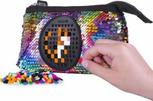 Piórnik PIXIE Piórnik na Suwak, Kosmetyczka, Saszetka, PIXIE CREW, Cekiny, Czarny Panel 2