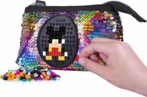 Piórnik PIXIE Piórnik na Suwak, Kosmetyczka, Saszetka, PIXIE CREW, Cekiny, Czarny Panel 3