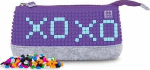 Piórnik PIXIE Piórnik na Suwak, Kosmetyczka, Saszetka, PIXIE CREW, Szary, Fioletowy Panel 4