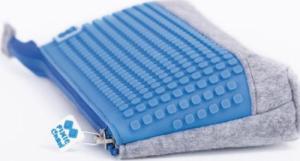 Piórnik PIXIE Piórnik na Suwak, Kosmetyczka, Saszetka, PIXIE CREW, Szary, Niebieski Panel 6