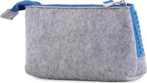 Piórnik PIXIE Piórnik na Suwak, Kosmetyczka, Saszetka, PIXIE CREW, Szary, Niebieski Panel 8