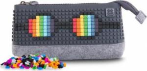 Piórnik PIXIE Piórnik na Suwak, Kosmetyczka, Saszetka, PIXIE CREW, Szary, Szary Panel 5