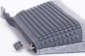 Piórnik PIXIE Piórnik na Suwak, Kosmetyczka, Saszetka, PIXIE CREW, Szary, Szary Panel 8