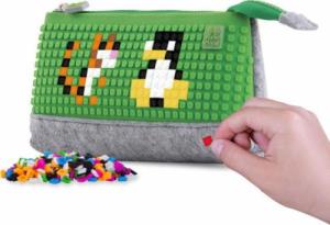 Piórnik PIXIE Piórnik na Suwak, Kosmetyczka, Saszetka, PIXIE CREW, Szary, Zielony Panel 3