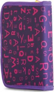 Piórnik PIXIE Piórnik Szkolny na Suwak, PIXIE CREW, Alfabet, Purpurowy Panel 6