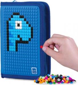 Piórnik PIXIE Piórnik Szkolny na Suwak, PIXIE CREW, Dinozaury, Niebieski Panel 3