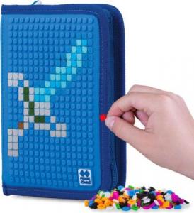 Piórnik PIXIE Piórnik Szkolny na Suwak, PIXIE CREW, Dinozaury, Niebieski Panel 5