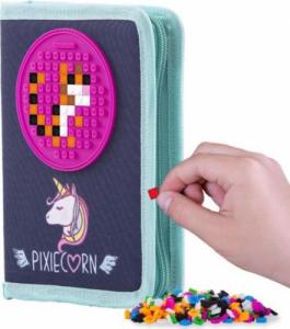 Piórnik PIXIE Piórnik Szkolny na Suwak, PIXIE CREW, Jednorożec, Purpurowy Panel 3