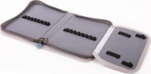 Piórnik PIXIE Piórnik Szkolny na Suwak, PIXIE CREW, Kostka, Szary Panel 5