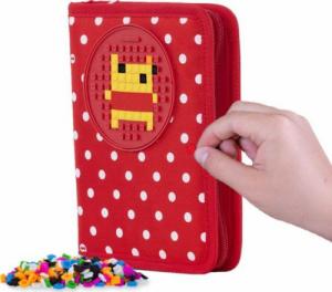 Piórnik PIXIE Piórnik Szkolny na Suwak, PIXIE CREW, Kropki, Czerwony Panel 3