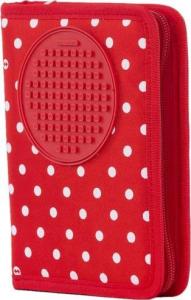 Piórnik PIXIE Piórnik Szkolny na Suwak, PIXIE CREW, Kropki, Czerwony Panel 6