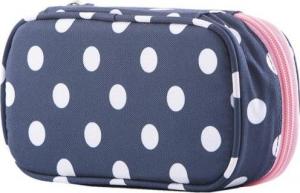 Piórnik PIXIE Piórnik Szkolny na Suwak, PIXIE CREW, Kropki, Różowy Panel 7