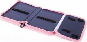 Piórnik PIXIE Piórnik Szkolny na Suwak, PIXIE CREW, Kropki, Różowy Panel 4