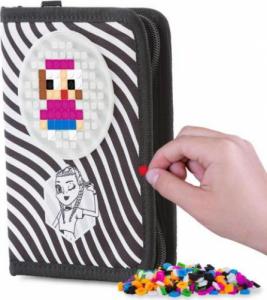 Piórnik PIXIE Piórnik Szkolny na Suwak, PIXIE CREW, Zebra, Panel Świecący w Ciemności 2