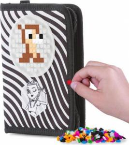 Piórnik PIXIE Piórnik Szkolny na Suwak, PIXIE CREW, Zebra, Panel Świecący w Ciemności 3