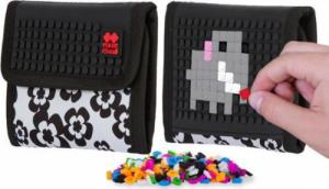 PIXIE Portfel na Rzep, CREW, Kwiaty, Czarny Panel 2