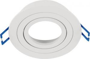 IDEUS Okrągłe oczko wpustowe Luba 04041 minimalistyczne białe do kuchni 1