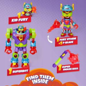 Figurka Magic Box super zings things superbot fury storm + kid fury 6