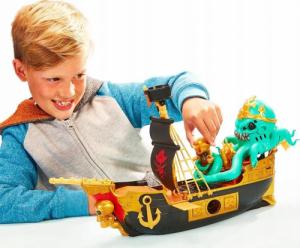 Figurka Mattel treasure x ship statek piracki ze skarbem 41579 5