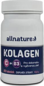 Allnature Kolagen + witamina C + witamina B3 zdrowe stawy skóra włosy 1