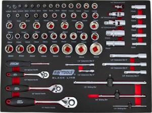 Wózek narzędziowy AWTools 6 szuflad z wyposażeniem (AW15100) 4
