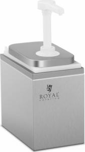 Royal Catering Dyspenser dozownik do sosów z pompką ze stali nierdzewnej 2 l 2