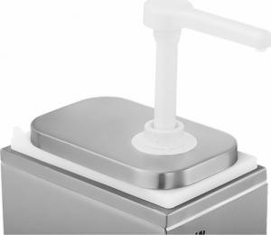 Royal Catering Dyspenser dozownik do sosów z pompką ze stali nierdzewnej 2 l 3