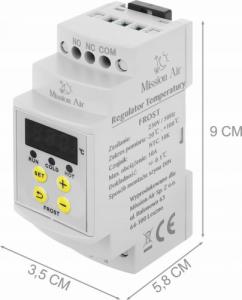 Mission Air Regulator temperatury na szynę DIN +czujnik NTC 3
