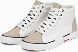 Ombre Buty męskie sneakersy - białe T376 43 2