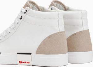 Ombre Buty męskie sneakersy - białe T376 43 3