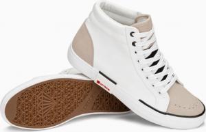 Ombre Buty męskie sneakersy - białe T376 43 4