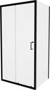 Mexen Mexen Apia kabina prysznicowa rozsuwana 120 x 70 cm, transparent, czarny - 840-120-070-70-00 1