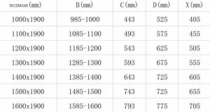 Mexen Mexen Omega drzwi prysznicowe rozsuwane 140 cm, grafit, chrom - 825-140-000-01-40 8