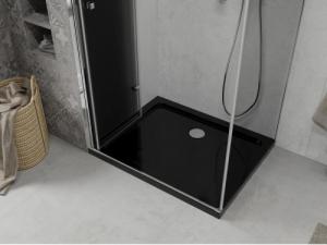 Mexen Mexen Lima kabina prysznicowa składana 80 x 100 cm, grafit, chrom + brodzik Flat, czarny - 856-080-100-01-40-4070 7