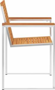 vidaXL vidaXL Krzesła ogrodowe z poduszkami, 2 szt., drewno akacjowe i stal 6