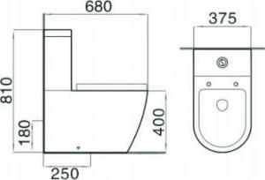 Zestaw kompaktowy WC Mexen Mexen Lena kompakt wc z deską wolnoopadającą, biały - 31051000 2