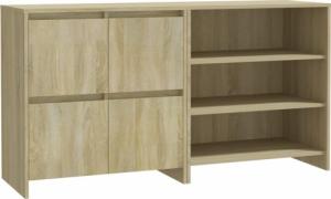 vidaXL 2-częściowa szafka boczna, dąb sonoma, materiał drewnopochodny 2