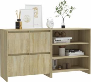 vidaXL 2-częściowa szafka boczna, dąb sonoma, materiał drewnopochodny 3