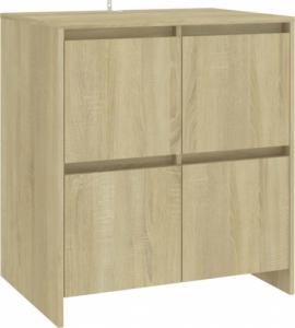 vidaXL 2-częściowa szafka boczna, dąb sonoma, materiał drewnopochodny 4