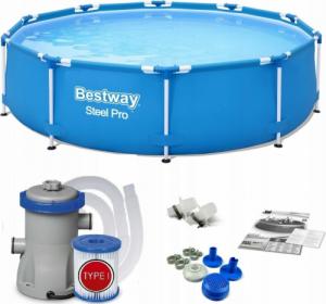 Bestway BASEN na stelażu Bestway 366 x 76 cm zestaw z POMPĄ 2