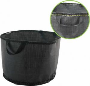 Iglaco Doniczka elastyczna 30 L czarna z uchwytami tkanina 1