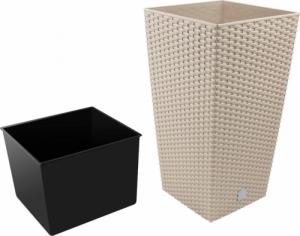 Prosperplast Doniczka rattan Rato Square 17x 17 x 32 - Mocca Prosper Plast 2