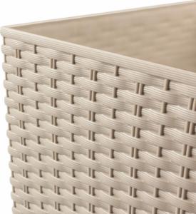 Prosperplast Doniczka rattan Rato Square 17x 17 x 32 - Mocca Prosper Plast 3
