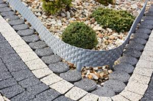 Garden Plast PALISADA obrzeże ogrodowe grafit 80cm RATTAN PALISADE 1