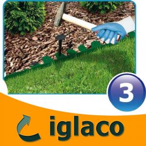 Garden Plast OBRZEŻE trawnikowe PALISGARDEN 3m ANTRACYT 10