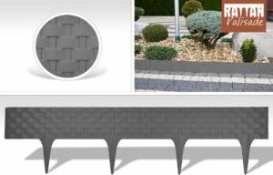 Garden Plast PALISADA obrzeże ogrodowe antracyt 80 cm RATTAN PALISADE 1