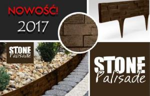 Garden Plast PALISADA obrzeże ogrodowe brązowe 79 cm STONEPALISADE 3