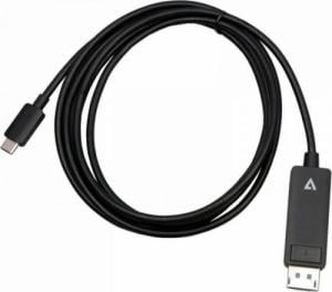 Kabel USB V7 USB-C - DisplayPort 2 m Czarny (V7USBCDP14-2M) 1